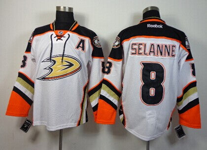 Teemu Selanne Anaheim Ducks white jersey