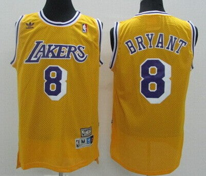 Kobe Bryant Los Angeles Lakers yellow Throwback jersey