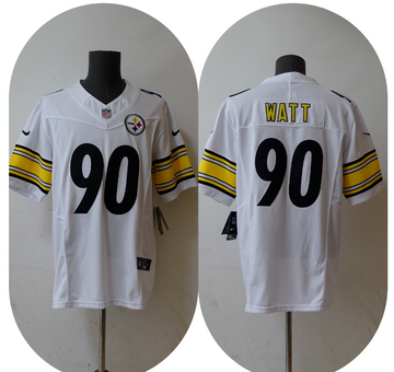 T.J. Watt Nike Pittsburgh Steelers white Vapor jersey