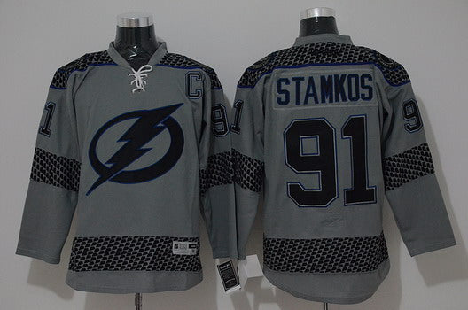 Steven Stamkos Tampa Bay Lightning charcoal jersey