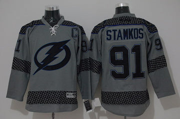 Steven Stamkos Tampa Bay Lightning charcoal jersey
