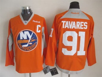 John Tavares New York Islanders orange jersey