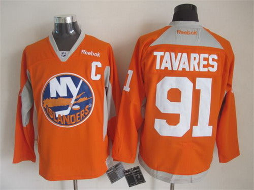 John Tavares New York Islanders orange jersey