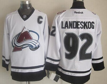 Gabriel Landeskog Colorado Avalanche white jersey