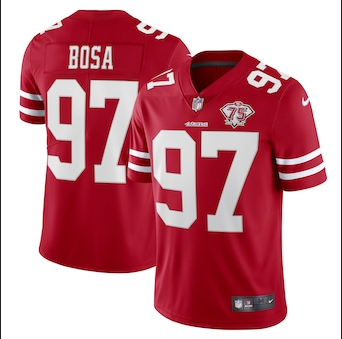 Nick Bosa Nike San Francisco 49ers red Vapor jersey