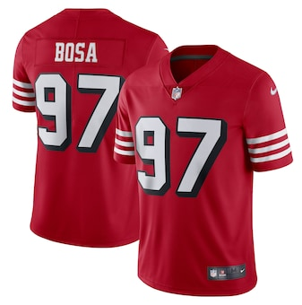 Nick Bosa Nike San Francisco 49ers red Vapor jersey