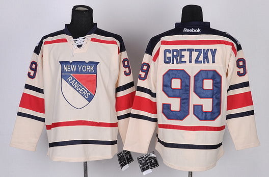 Wayne Gretzky New York Rangers cream Winter Classic jersey
