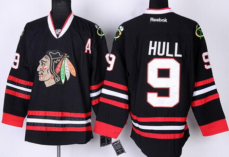 Bobby Hull Chicago Blackhawks black jersey
