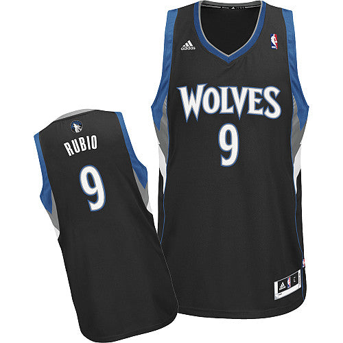 Ricky Rubio Minnesota Timberwolves black jersey