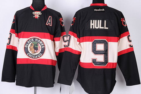 Bobby Hull Chicago Blackhawks black Third jersey
