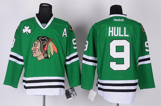 Bobby Hull Chicago Blackhawks green jersey
