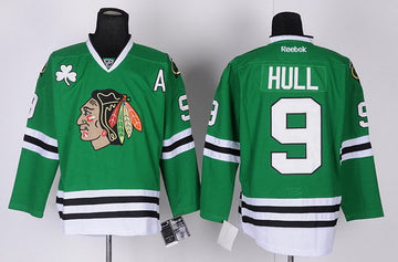 Bobby Hull Chicago Blackhawks green jersey