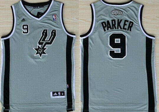 Tony Parker Revolution San Antonio Spurs gray jersey