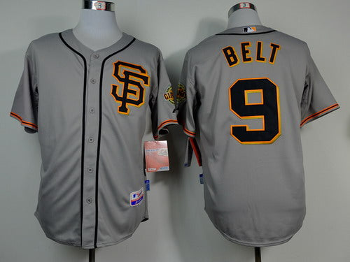 Brandon Belt San Francisco Giants gray jersey
