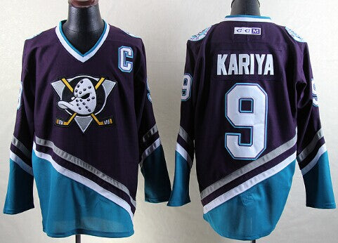 Paul Kariya Anaheim Ducks purple Throwback jersey