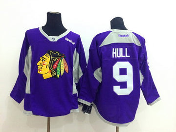 Bobby Hull Chicago Blackhawks purple jersey