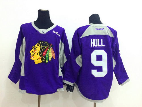 Bobby Hull Chicago Blackhawks purple jersey