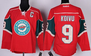 Mikko Koivu Minnesota Wild red jersey