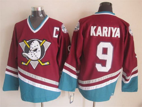 Paul Kariya Anaheim Ducks red Throwback jersey