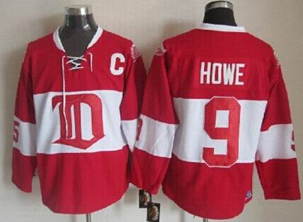 Gordie Howe Detroit Red Wings red Winter Classic jersey