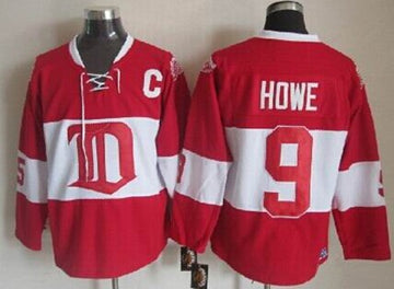 Gordie Howe Detroit Red Wings red Winter Classic jersey
