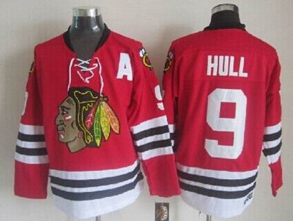 Bobby Hull Chicago Blackhawks red Throwback jersey