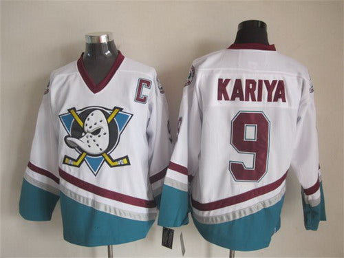 Paul Kariya Anaheim Ducks white Throwback jersey