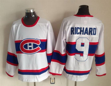 Maurice Richard Montreal Canadiens white Throwback jersey