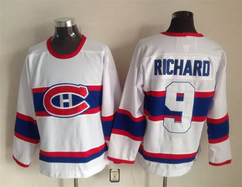 Maurice Richard Montreal Canadiens white Throwback jersey