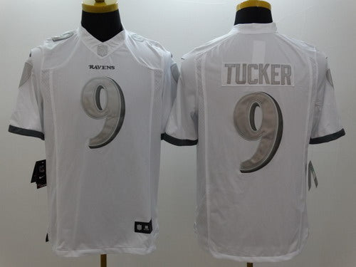 Nike Justin Tucker Baltimore Ravens platinum Limited jersey