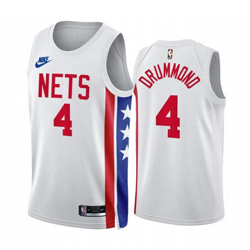 Andre Drummond Brooklyn Nets white Classic jersey