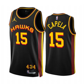 Clint Capela Atlanta Hawks black jersey