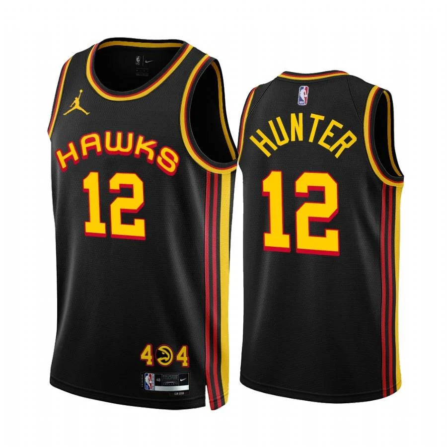 DE'ANDRE Hunter Atlanta Hawks black jersey