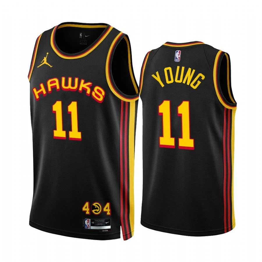 Trae Young Atlanta Hawks black jersey