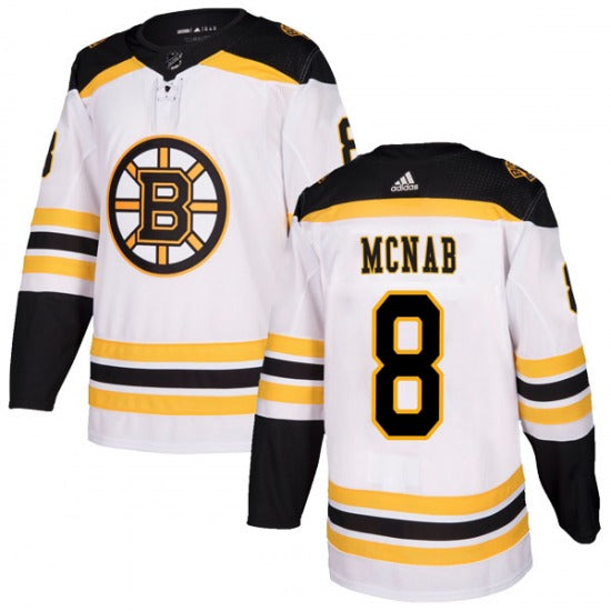 Adidas Peter Mcnab Boston Bruins white Authentic jersey