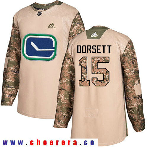 Adidas Derek Dorsett Vancouver Canucks camo Authentic jersey