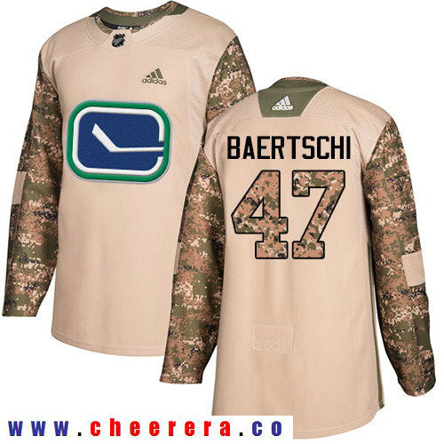 Adidas Sven Baertschi Vancouver Canucks camo Authentic jersey
