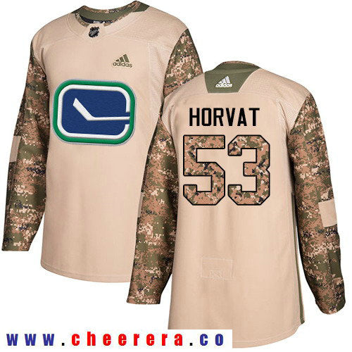 Adidas Bo Horvat Vancouver Canucks camo Authentic jersey