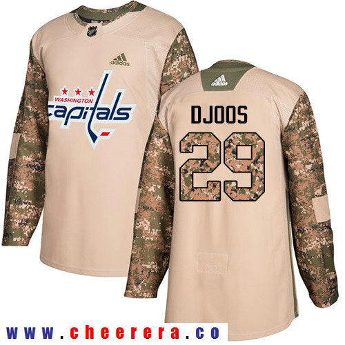 Adidas Christian Djoos Washington Capitals camo Authentic jersey