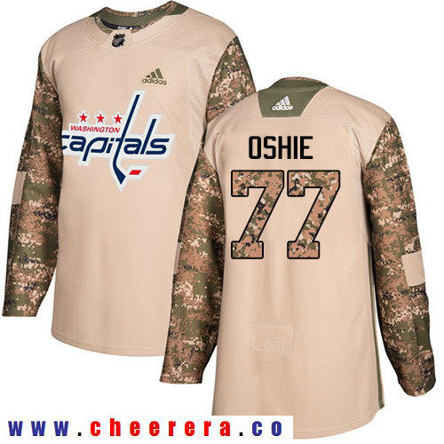 Adidas T.J. Oshie Washington Capitals camo Authentic jersey