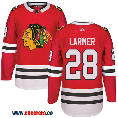 Adidas Steve Larmer Chicago Blackhawks red Authentic jersey