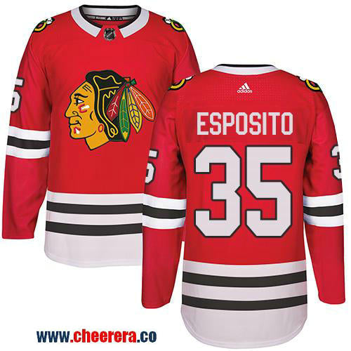 Adidas Tony Esposito Chicago Blackhawks red Authentic jersey