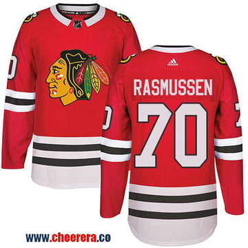 Adidas Dennis Rasmussen Chicago Blackhawks red Authentic jersey