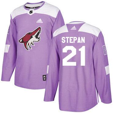 Adidas Derek Stepan Utah Mammoth purple Authentic jersey