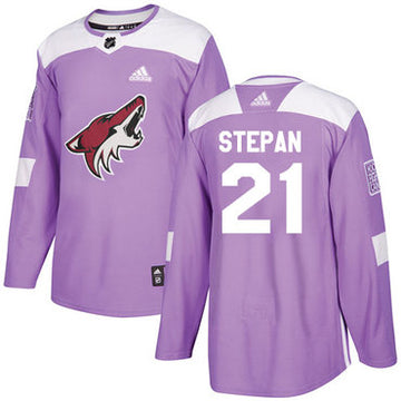 Adidas Derek Stepan Utah Mammoth purple Authentic jersey