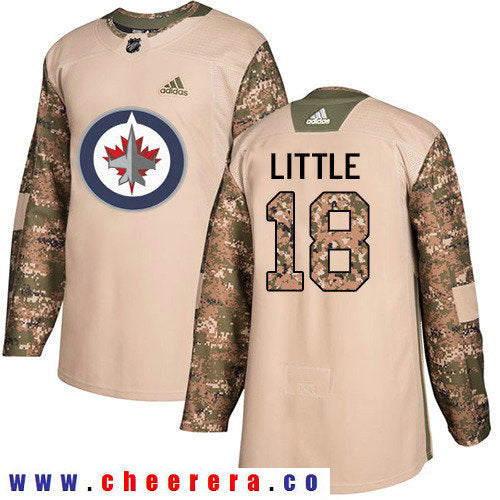 Adidas Bryan Little Winnipeg Jets camo Authentic jersey