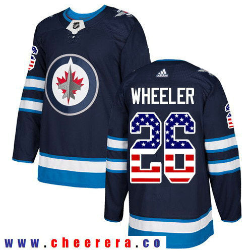 Adidas Blake Wheeler Winnipeg Jets navy Authentic jersey