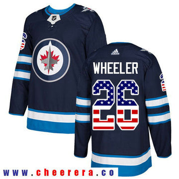 Adidas Blake Wheeler Winnipeg Jets navy Authentic jersey