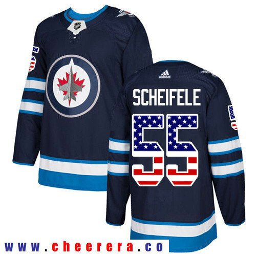 Adidas Mark Scheifele Winnipeg Jets navy Authentic jersey