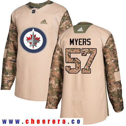 Adidas Tyler Myers Winnipeg Jets camo Authentic jersey